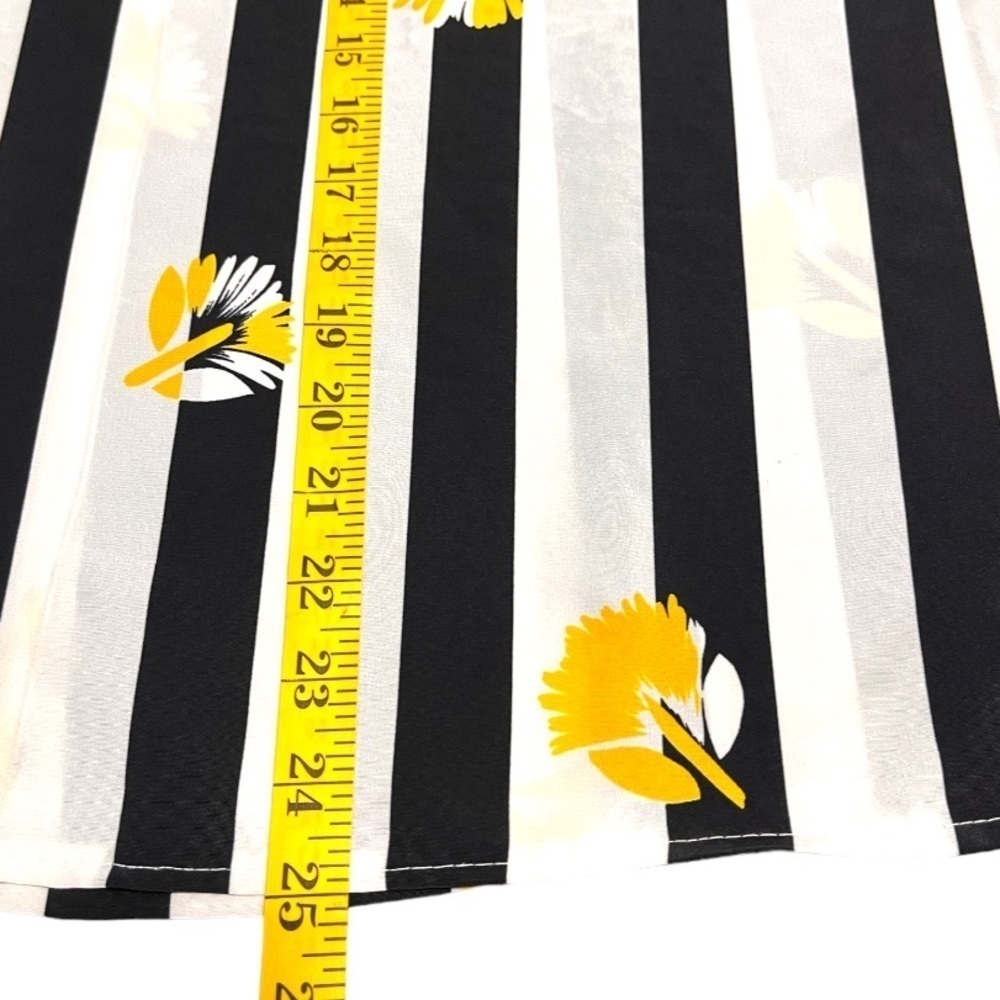 Sasson Stripe Floral Skirt - Picture 8 of 8